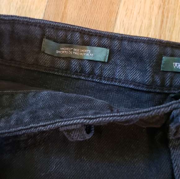 Wild Fable Black High Rise Jean Shorts Size 4 - Picture 5 of 5